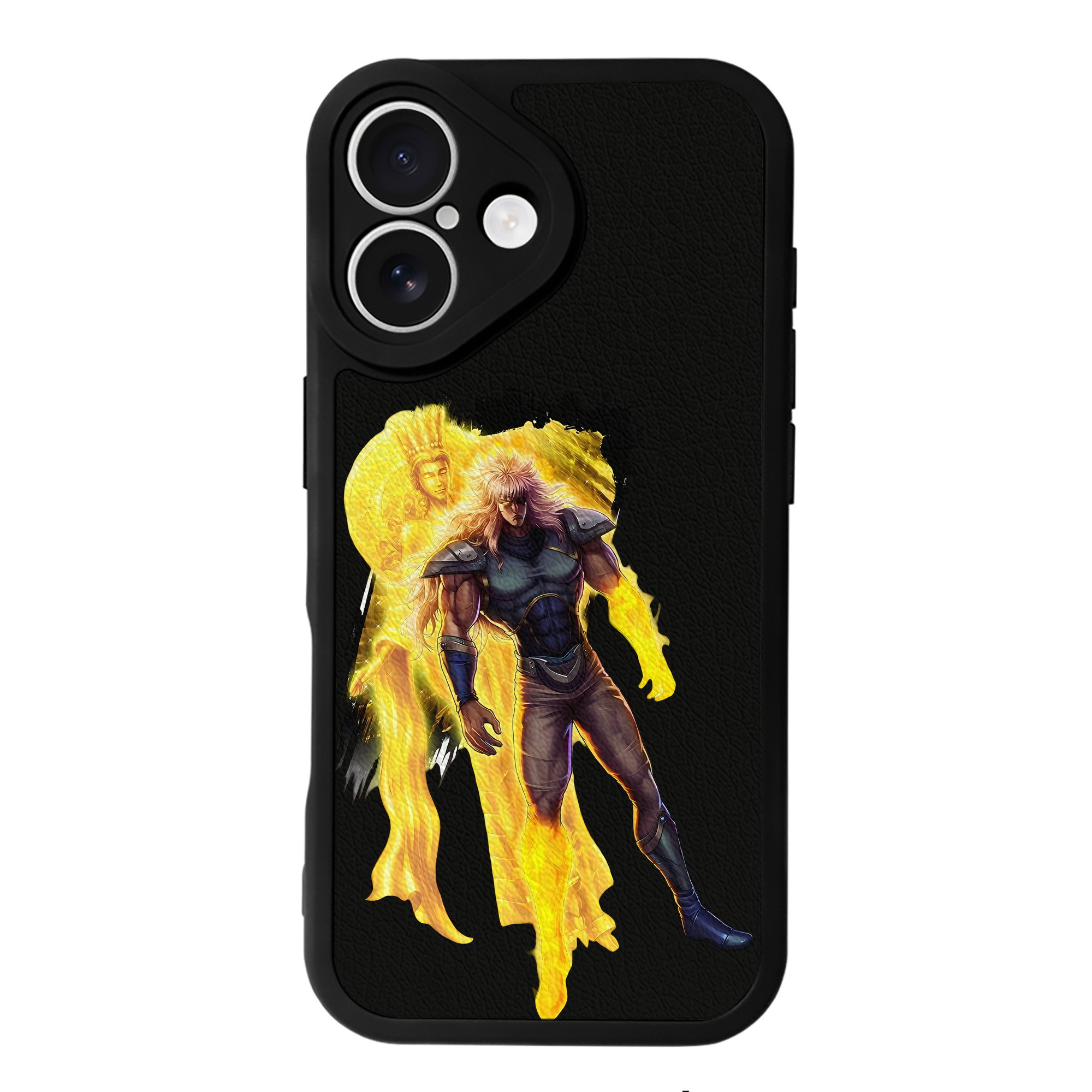 （画像用） 北斗の拳 Fist of the North Star 【iPhone 16シリーズ対応】シリコンスマホケース（レザー調） 材質：シリコン